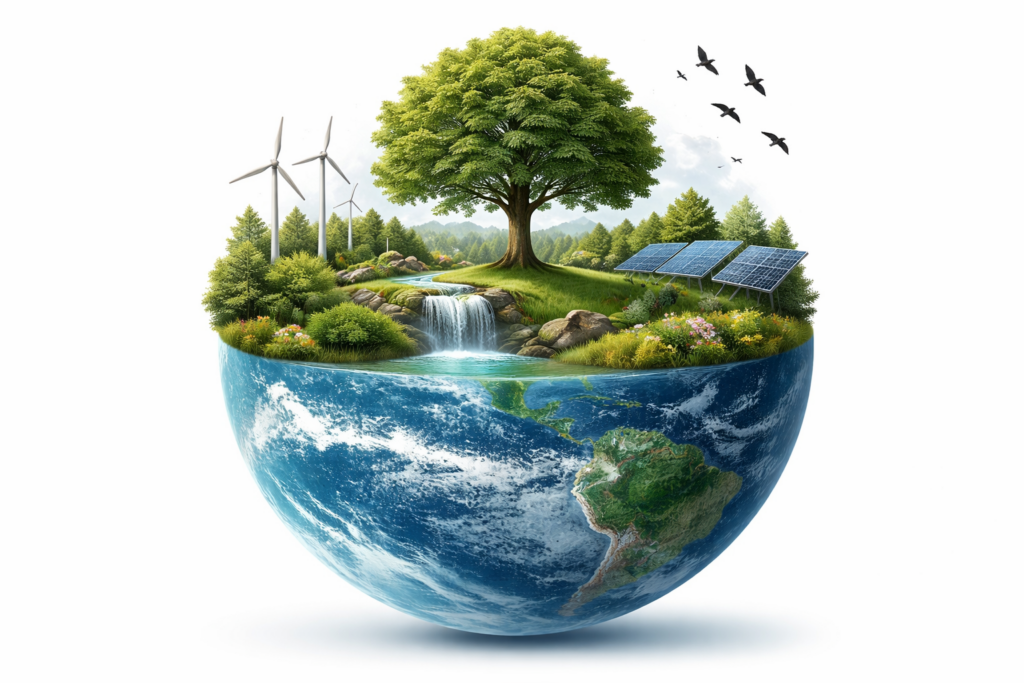 half of earth