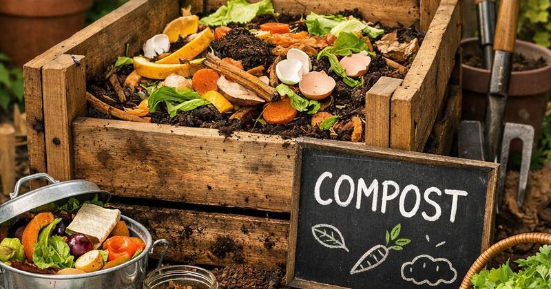 home composting guide infographic