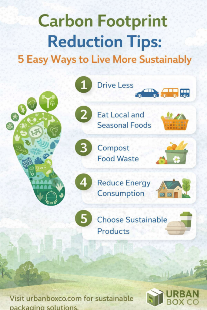 reduce carbon footprint sustainable lifestyle